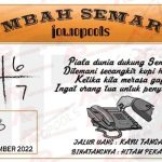 Syair SGP Mbah Semar 26 November 2022